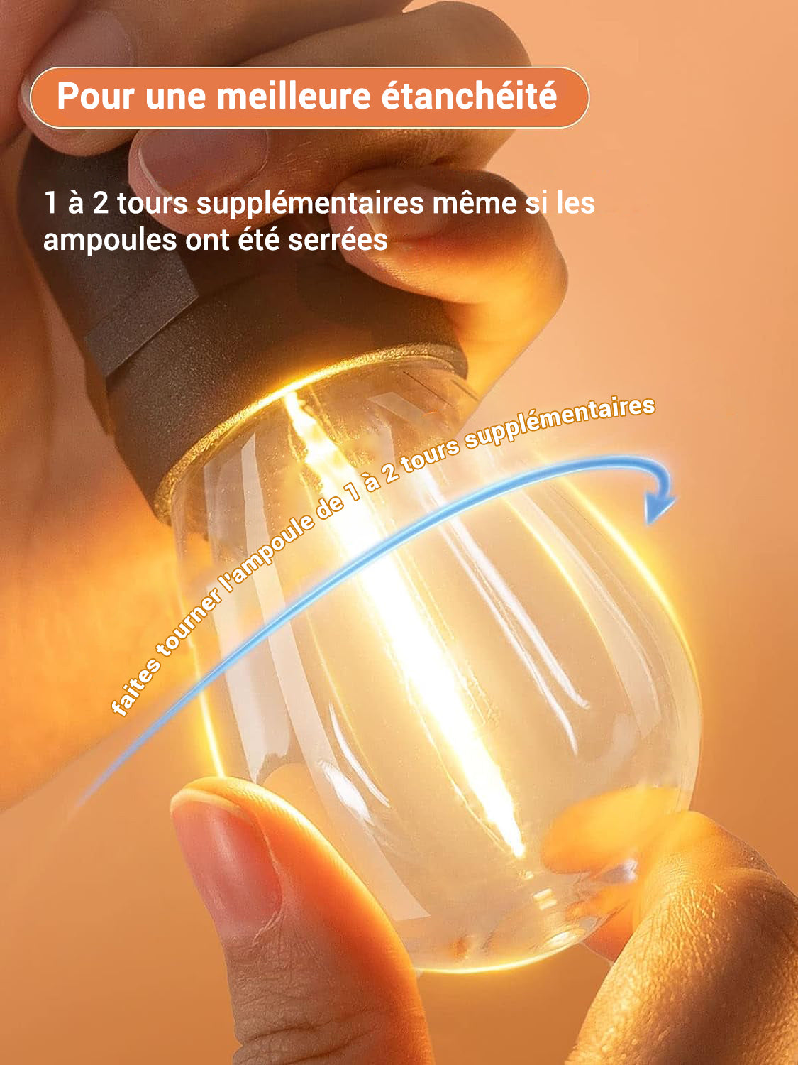 Guirlande Guinguette 220V de 15M et 15 Ampoules