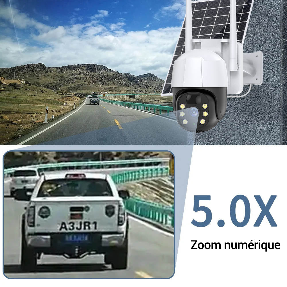 Caméra de sécurité solaire 3MP