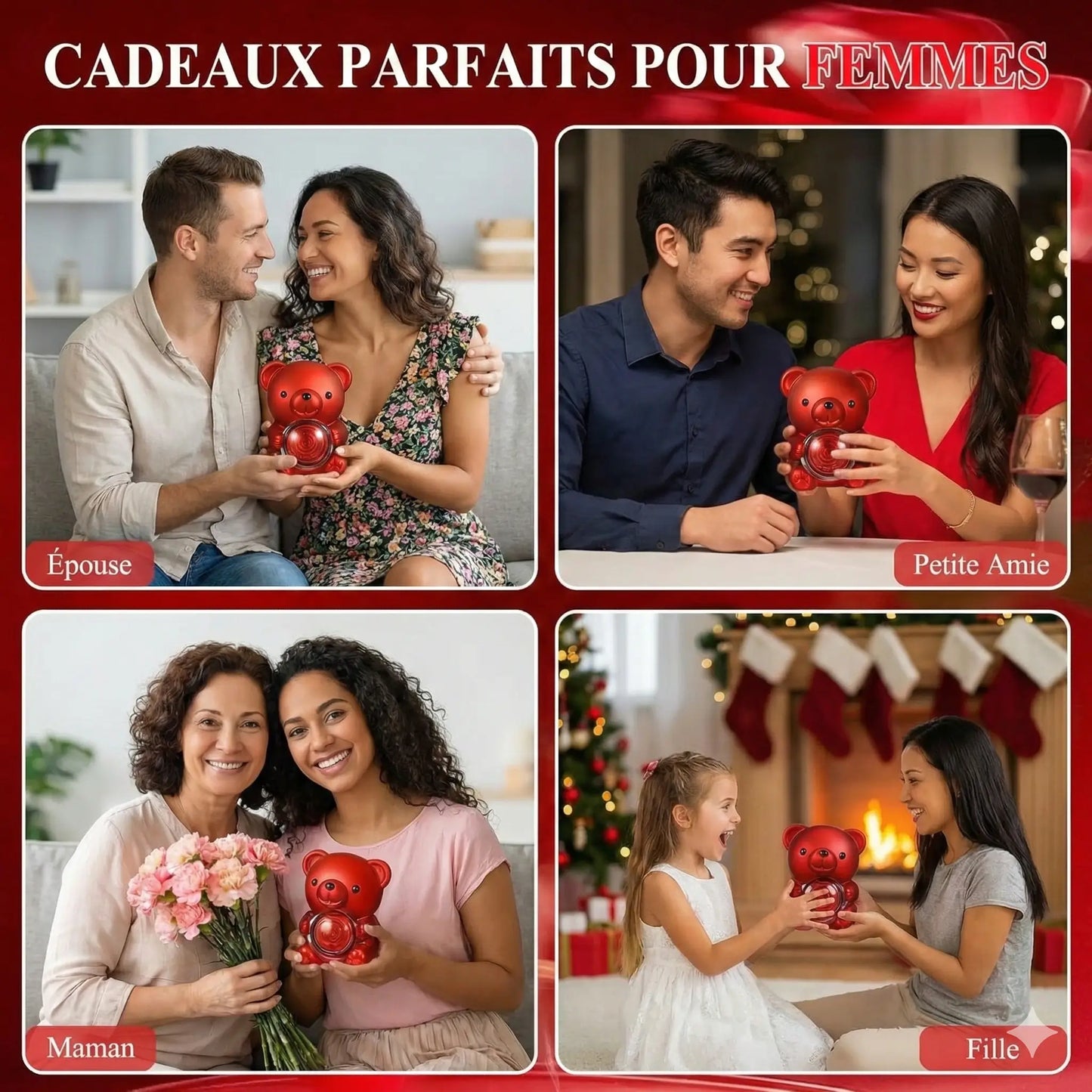Coffret Ours & Rose – Bijou Surprise