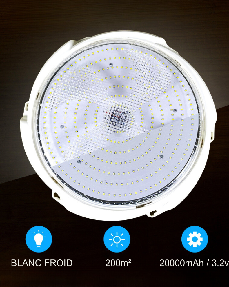 Plafonnier solaire de 200W