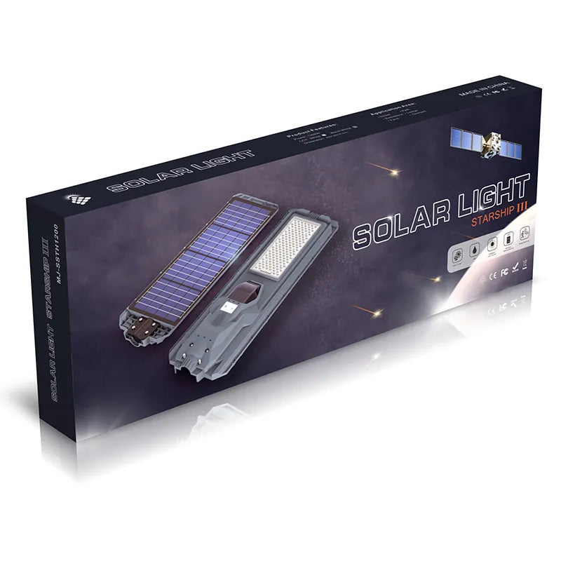 Lampadaire Solaire Tout-en-Un 1200W