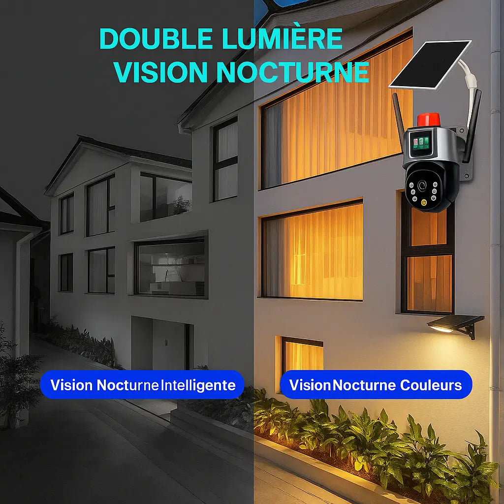 Caméra de Surveillance Solaire PTZ – 6MP avec Zoom 10X
