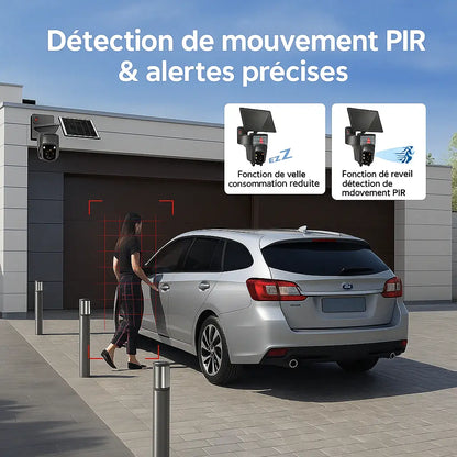 Caméra de Surveillance Solaire PTZ – 6MP avec Zoom 10X