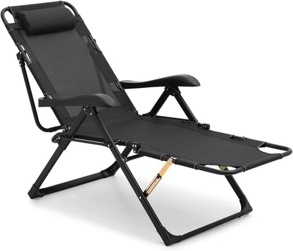 Chaise pliante lit picot avec réglage
