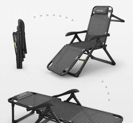 Chaise pliante lit picot avec réglage