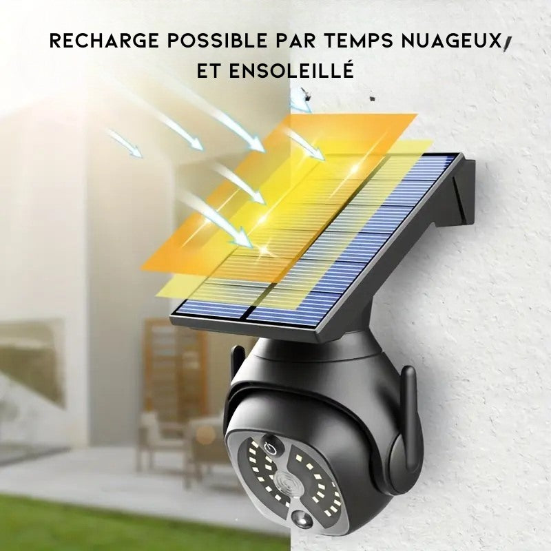 Projecteur Solaire avec Détection de Mouvement et Simulateur de Caméra de Sécurité