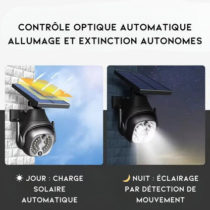 Projecteur Solaire avec Détection de Mouvement et Simulateur de Caméra de Sécurité