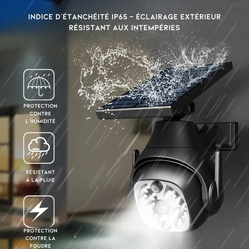 Projecteur Solaire avec Détection de Mouvement et Simulateur de Caméra de Sécurité