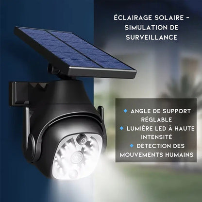 Projecteur Solaire avec Détection de Mouvement et Simulateur de Caméra de Sécurité