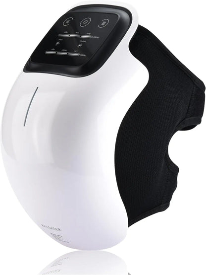 Masseur de genou chauffant – vibration & lumière rouge (rechargeable)