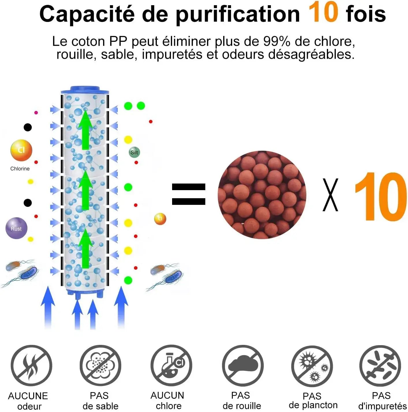 Pommeau de Douche Filtrant