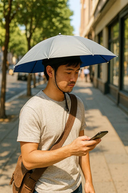 Chapeau Parapluie Mains Libres