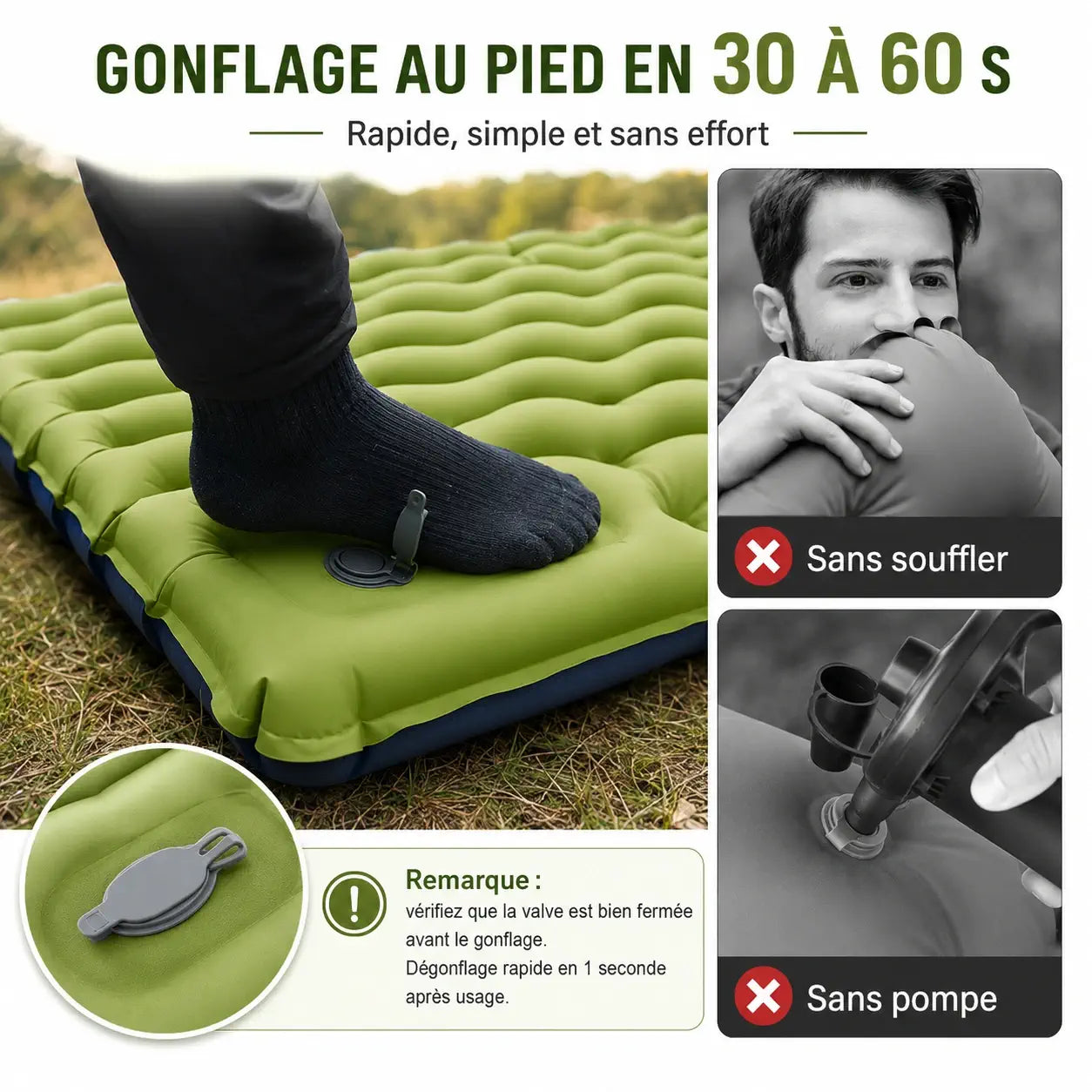 Matelas de Camping Gonflable