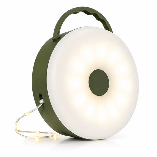 Lampe Camping LED 4-en-1 avec Guirlande Lumineuse Rechargeable