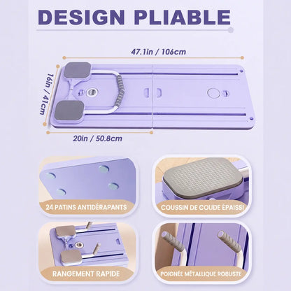 Planche Fitness Pliable Multifonction | Pilates, Gainage & Renforcement Musculaire