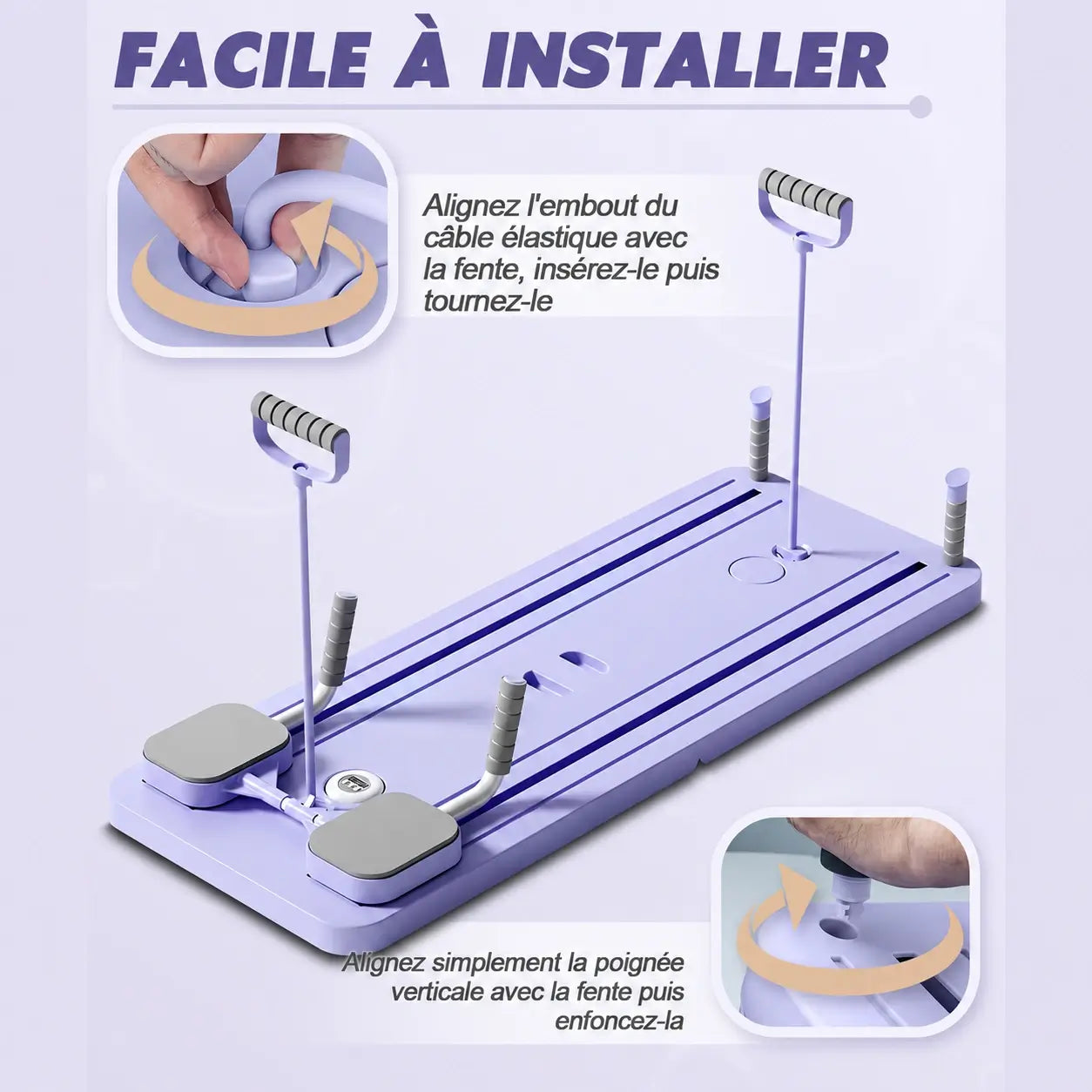 Planche Fitness Pliable Multifonction | Pilates, Gainage & Renforcement Musculaire