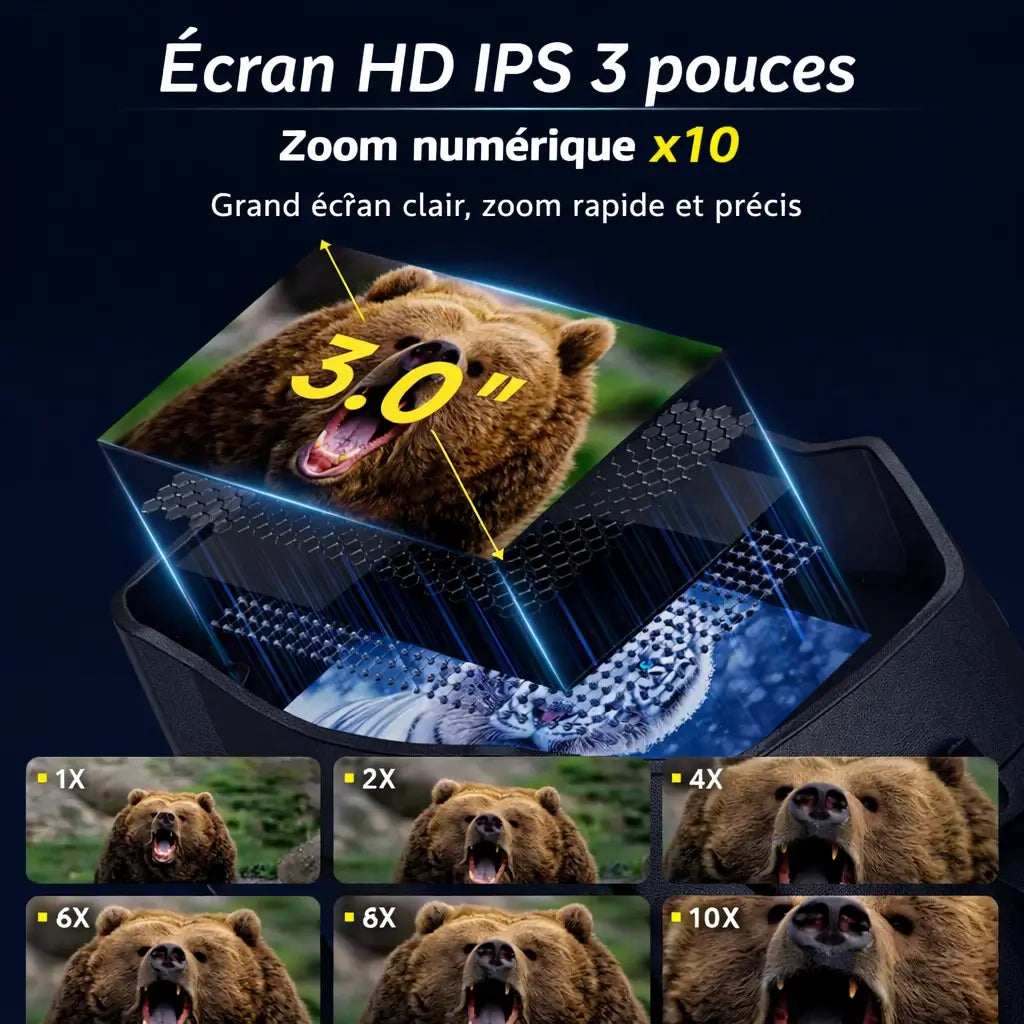 Jumelles Nocturnes 4K – Zoom x10