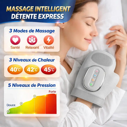 Masseur de Main à Compression Chauffante