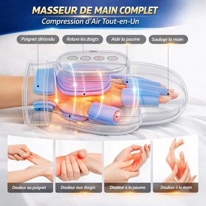 Masseur de Main à Compression Chauffante