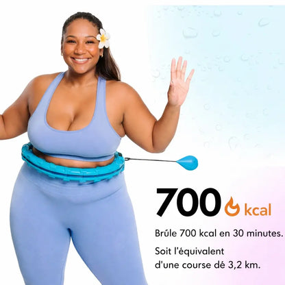 Hula Hoop Lesté Réglable (32 nœuds) – Détachable & Ajustable