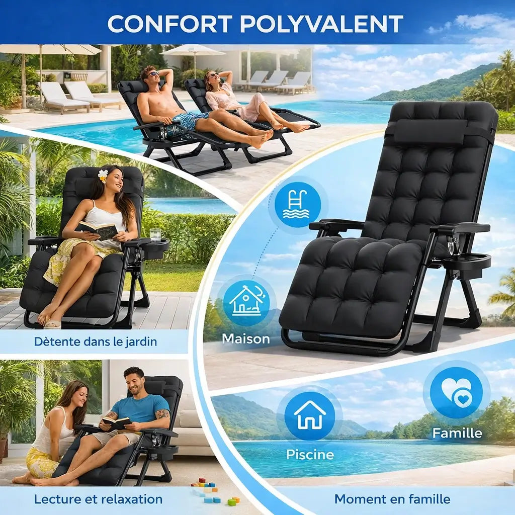 Chaise Pliante Zéro Gravité
