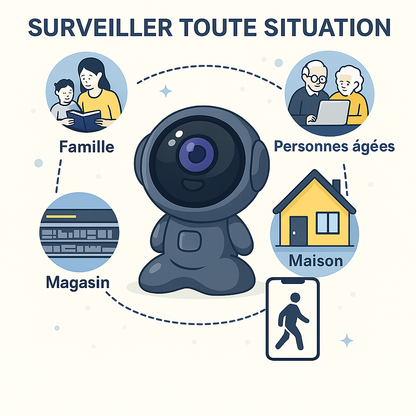 Caméra de Surveillance Intérieure WiFi Robot