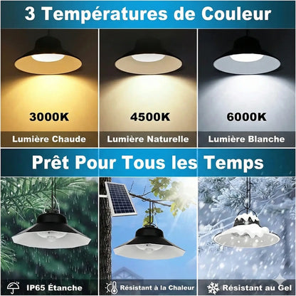 Lampe Solaire Double Soucoupe 2400lm