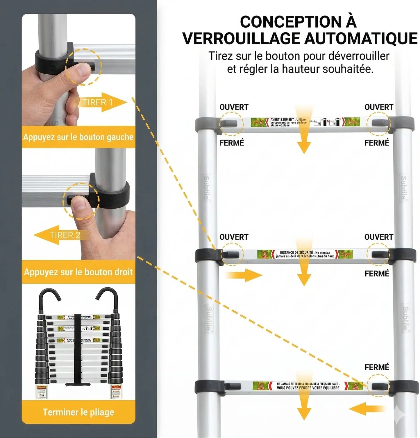 Echelle télescopique - 3.8 mètres