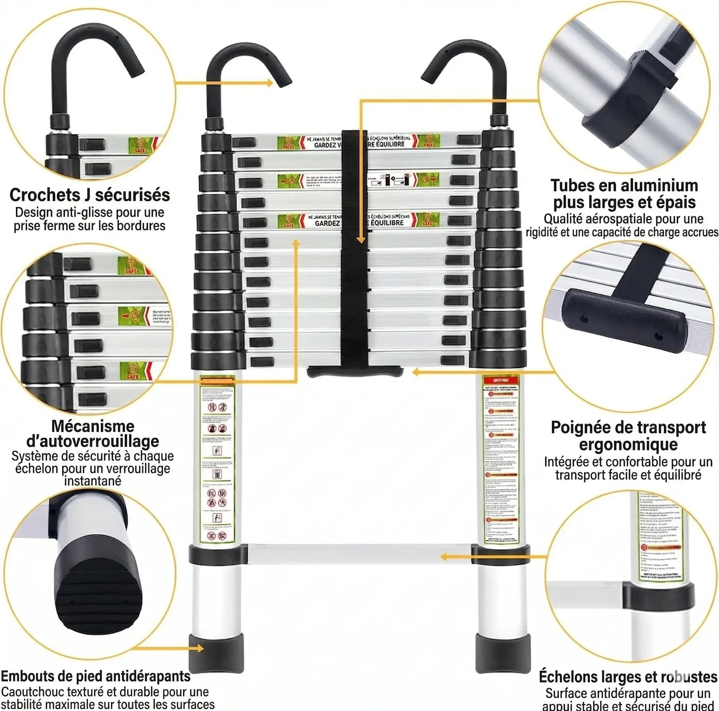 Echelle télescopique - 3.8 mètres