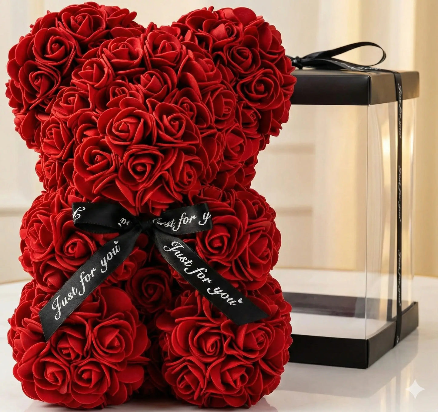 Ours en Roses Éternelles – Le Cadeau d’Amour Inoubliable