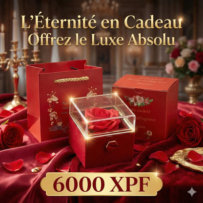 Cadeau Proposition : Cœur de rose Rotatif Acrylique