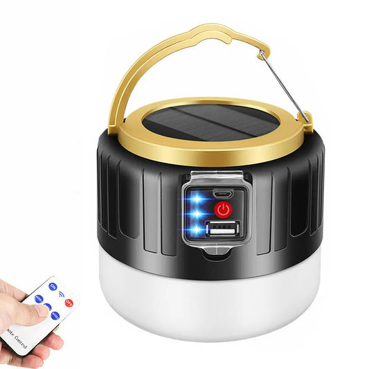 Lumières solaires de camping LED rechargeables par USB
