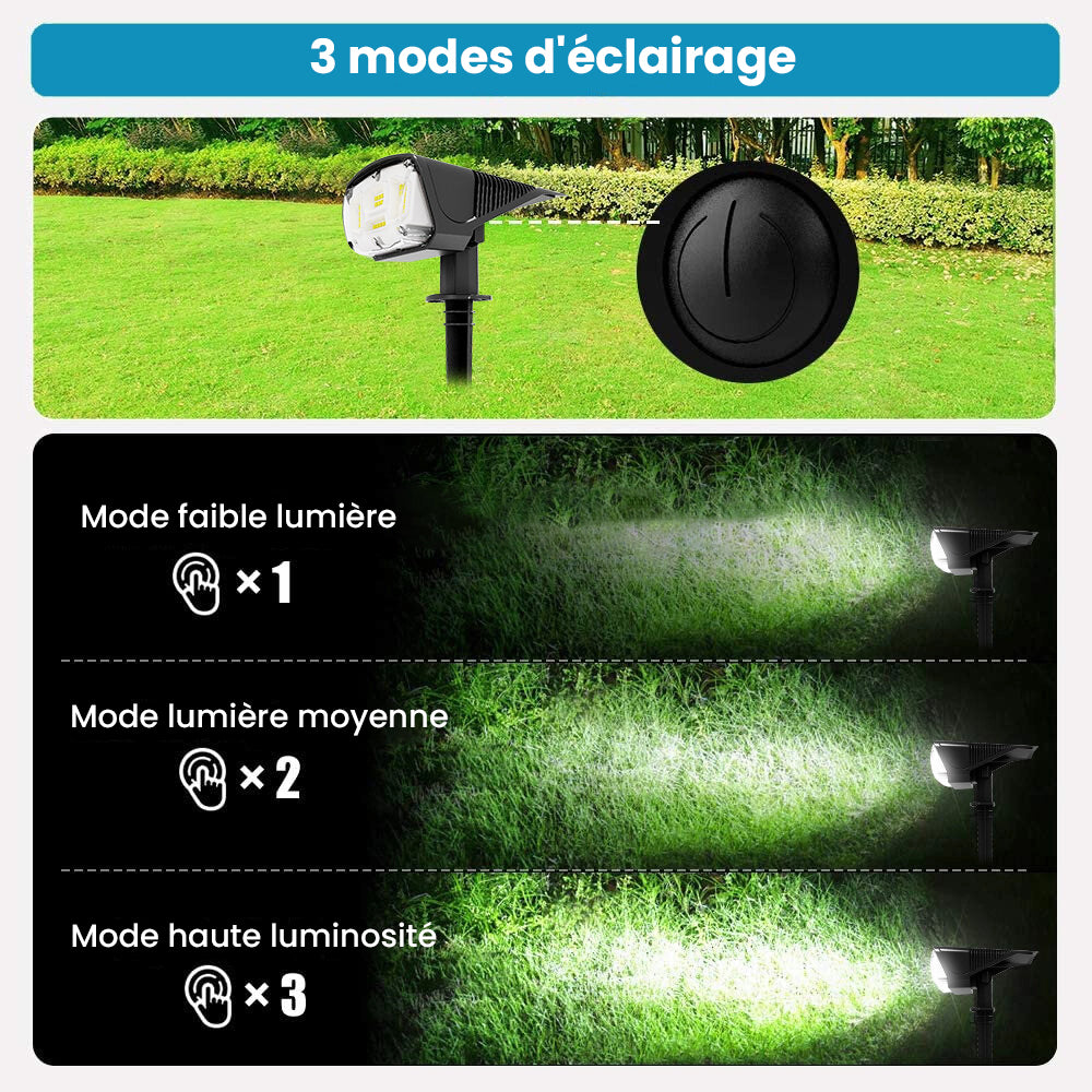 PROJECTEUR SOLAIRE DE JARDIN
