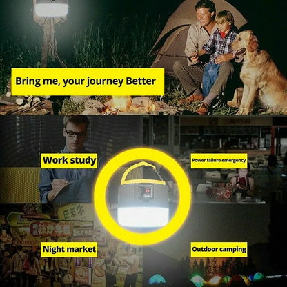 Lumières solaires de camping LED rechargeables par USB