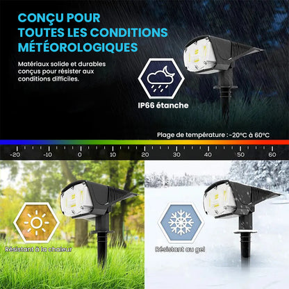 PROJECTEUR SOLAIRE DE JARDIN
