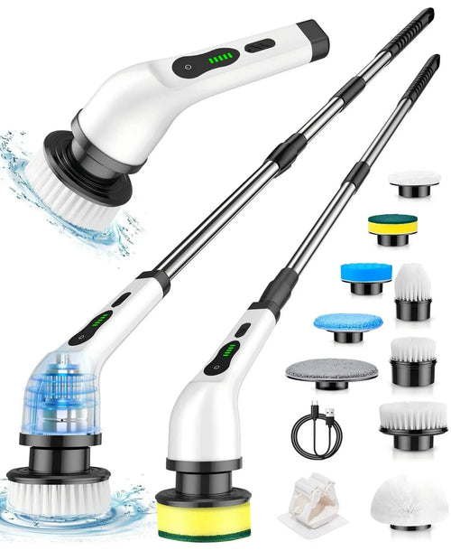 Brosse Électrique Rotative 8 Têtes – Manche 125 cm