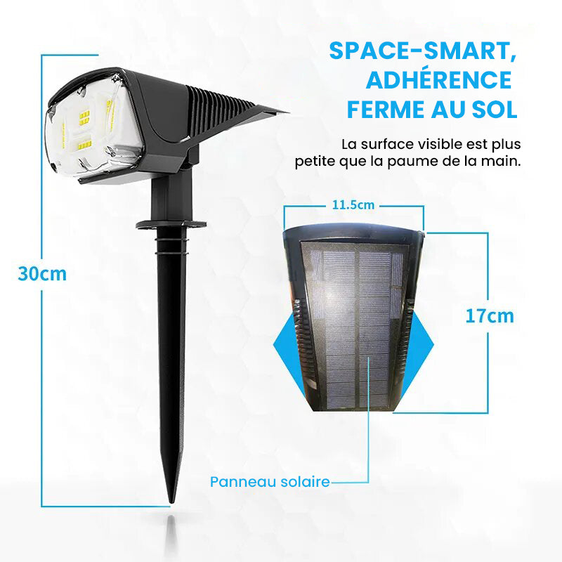 PROJECTEUR SOLAIRE DE JARDIN