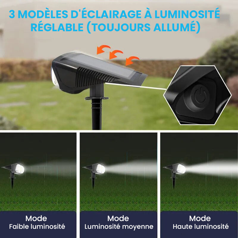 PROJECTEUR SOLAIRE DE JARDIN