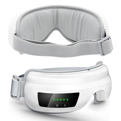 Masque Massage Yeux 3D – Pression d’air + Chaleur (3 niveaux) + Musique