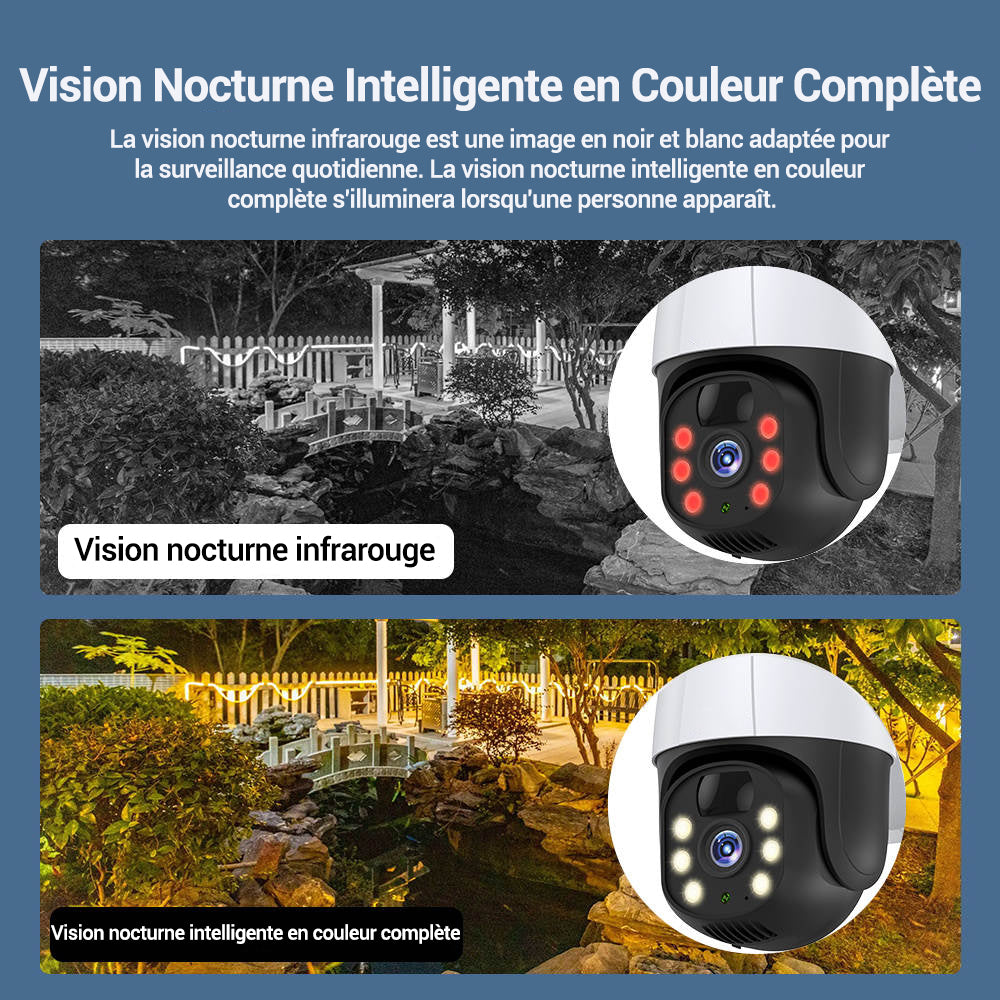 Caméra de sécurité solaire 3MP