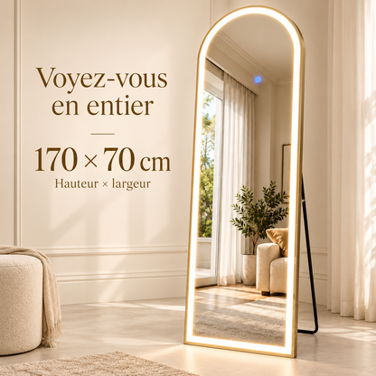 Miroir hauteur 170 cm et largeur 70 cm