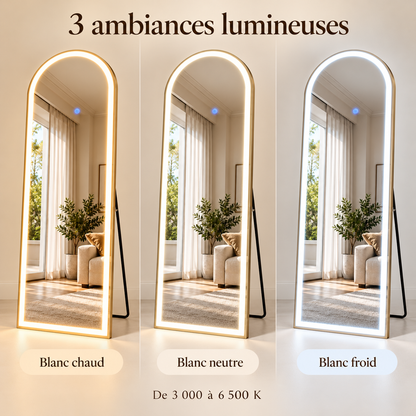 Trois teintes lumineuses du blanc chaud au blanc froid