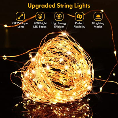 Filament de lumière solaire -  30M & 300 LEDS